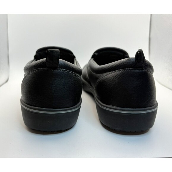 Tredsafe Unisex Slip-Resistant Leather Shoes Black Men’s Size 11 Women’s Size 12 - Picture 4 of 10
